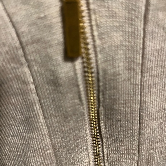 NWT Grace Elements Beige Zippered Cardigan - Picture 5 of 5